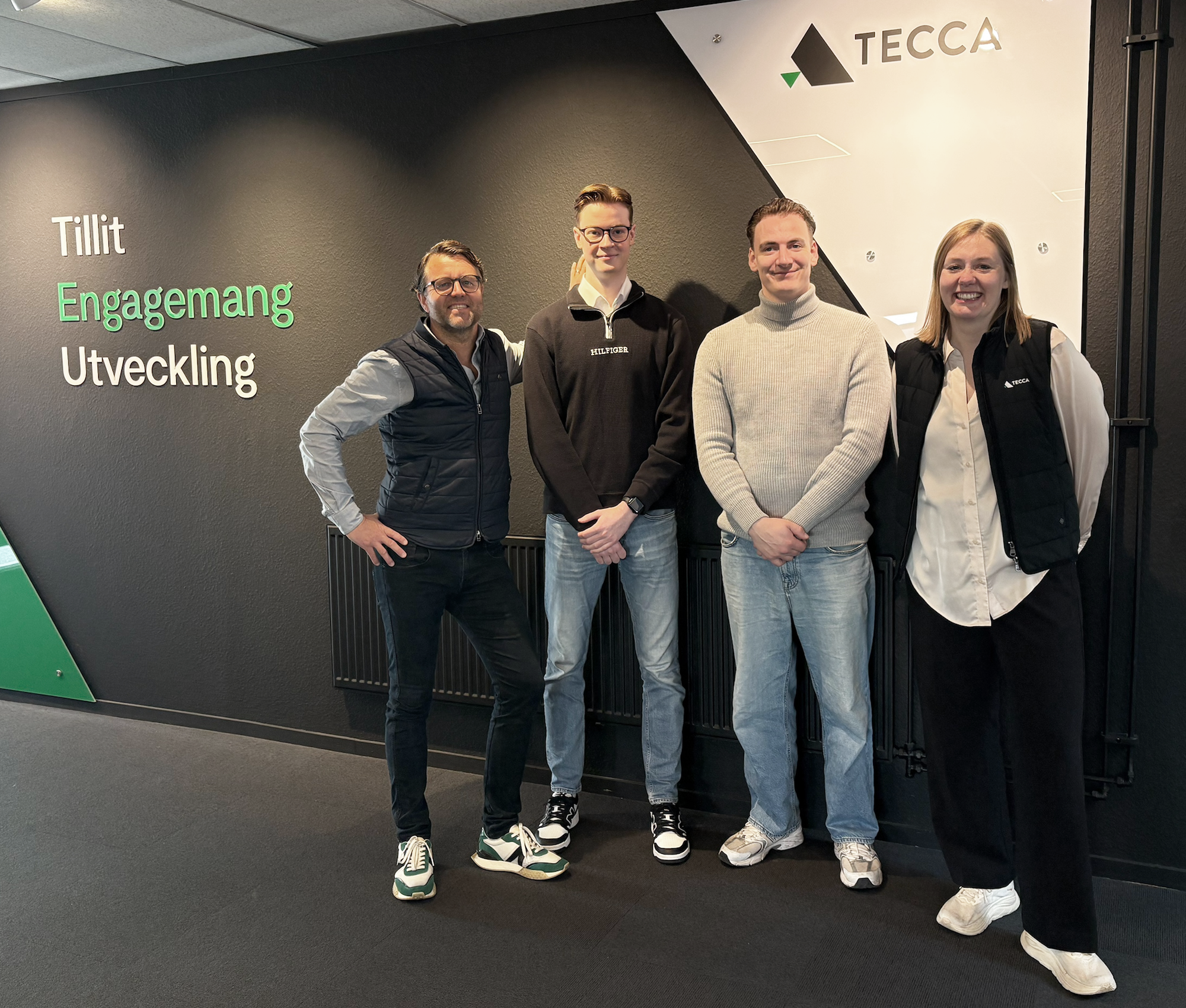 Praktikanter som bidrar och utvecklas hos oss på TECCA