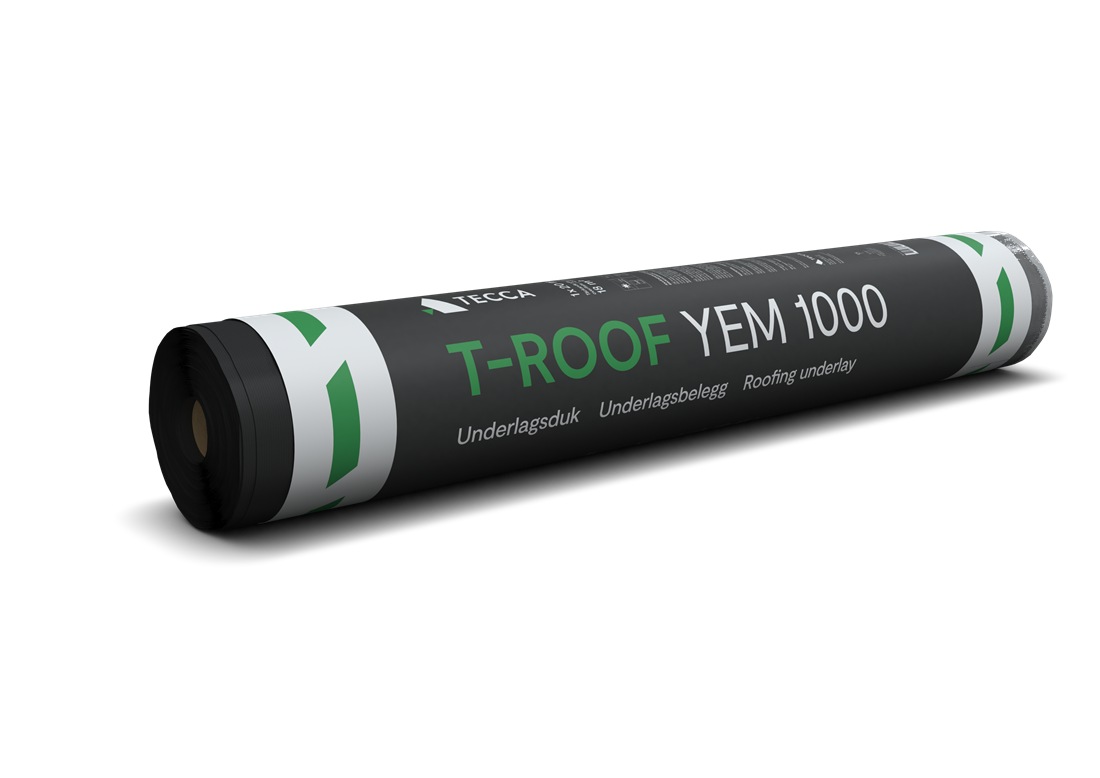 T-Roof YEM 1000 - vår första underlagsduk för svetsade tätskikt