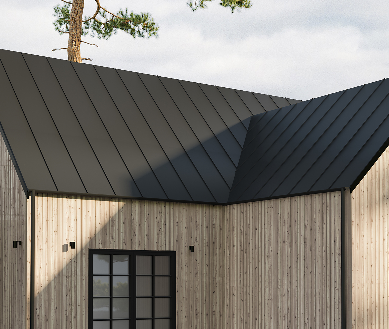 Täta tak = torra hus